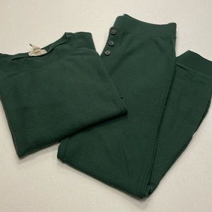 Madewell Brushed Waffle Knit Pajama Set